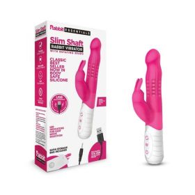 Rabbit Essentials Slim Shaft Rabbit Vibrator Hot Pink