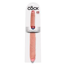 King Cock 16 Tapered Double Dildo - Flesh