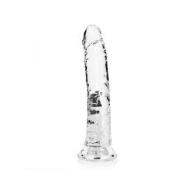 Realrock Crystal Clear Slim 9 In. Dildo Clear
