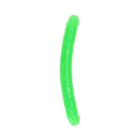 Realrock Glow In The Dark Double Dong 12 In. Dual-ended Dildo Neon Green
