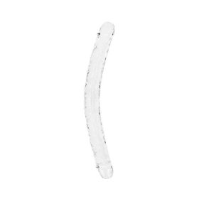 Realrock Crystal Clear Double Dong 18 In. Dual-ended Dildo Clear